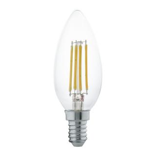 Bec LED EGLO Filament Flacara E14 4W 350lm 2700K O35mm, Lumina calda