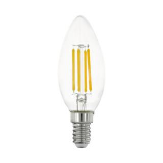 Bec LED EGLO Filament flacara E14 4W 470lm 2700K O35mm, Lumina calda