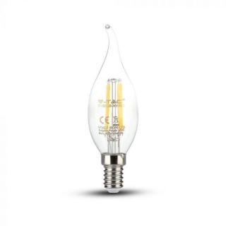 Bec LED Filament Flacara 4W E14 Clar - Alb Cald Alb Natural