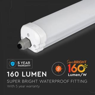 Lampa LED cu protectie la apa X-Series 1200mm 24W 4500K 160 lm Watt 5 ani garantie