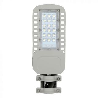 Lampa Stradala LED Slim 100W 120lm W Cip Samsung Corp Gri Alb Rece - 5 Ani Garantie