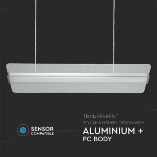 Panou LED Dimabil 40W 120x30cm Transparent Montaj Suspendat Alb Neutru