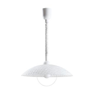 Pendul ajustabil cablu spirala EGLO ALVEZ 96474, E27 1X60W O420mm, Alb