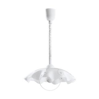 Pendul cristal EGLO VETRO 96072, E27 1X60W O415mm, Alb