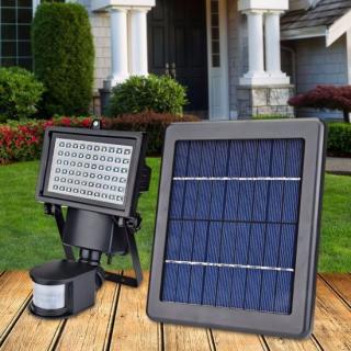 Proiector LED Panou Solar 3W, Senzor de Miscare, Lumina Rece, SL60