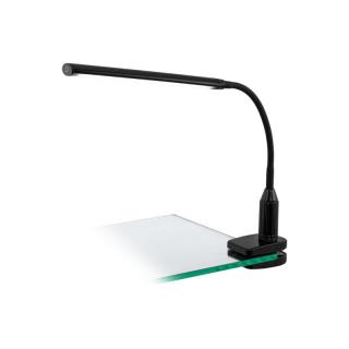 Veioza birou cu clema, dimabila EGLO LAROA LED 4.5W 550lm 4000K, Neagra