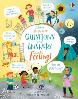 Carte cu clapete despre sentimente,   Lift-the-Flap Questions and Answers About Feelings  , Usborne