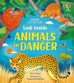 Carte cu clapete   Look inside Animals in Danger  , Usborne