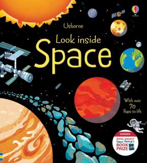 Carte cu clapete   Look inside space  , Usborne