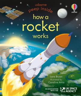 Carte cu clapete   Peep inside how a rocket works  , Usborne