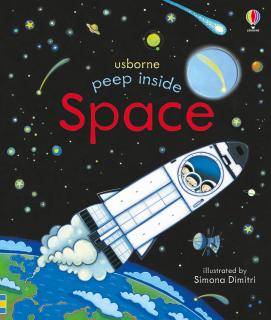 Carte cu clapete   Peep inside space  , Usborne