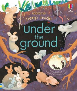 Carte cu clapete   Peep inside under the ground  , Usborne