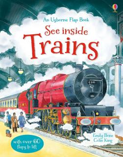 Carte cu clapete   See Inside Trains  , cartonata, Usborne