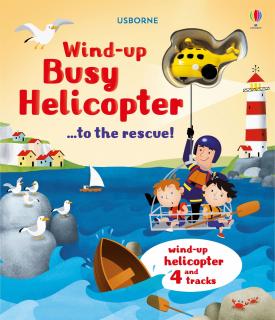 Carte cu jucarie elicopter,   Wind-up Busy Helicopter  , Usborne