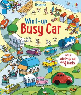 Carte cu jucarie masina,   Wind-up Busy Car  , Usborne