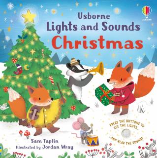 Carte cu luminite si sunete   Lights and Sounds Christmas  , Usborne