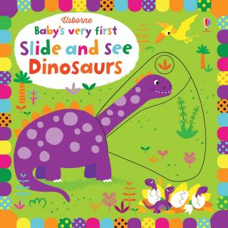 Carte cu panouri glisante   Slide and See Dinosaurs  , cartonata, Usborne