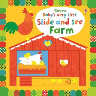 Carte cu panouri glisante   Slide and See Farm  , cartonata, Usborne