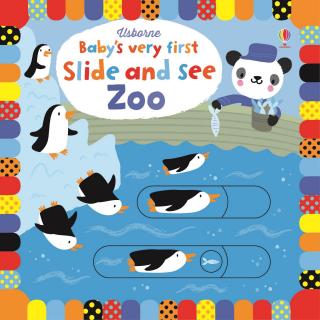 Carte cu panouri glisante   Slide and See Zoo  , cartonata, Usborne