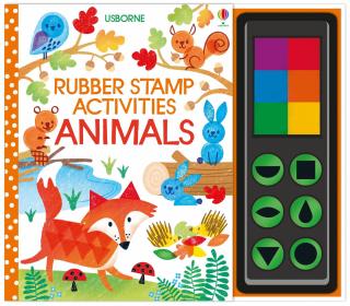 Carte cu stampile Animale,   Rubber stamp activities Animals  , Usborne