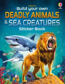 Carte cu stickers   Build Your Own Deadly Animals and Sea Creatures  , Usborne