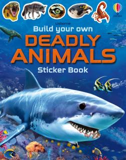 Carte cu stickers   Build Your Own Deadly Animals  , Usborne