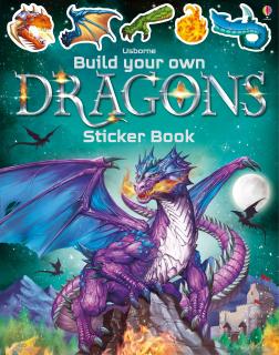 Carte cu stickers   Build Your Own Dragons  , Usborne