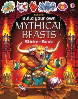 Carte cu stickers   Build Your Own Mythical Beasts  , Usborne