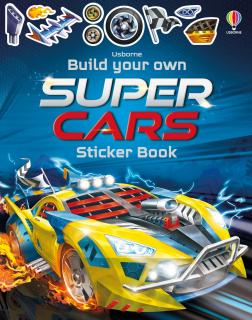 Carte cu stickers   Build Your Own Supercars  , Usborne