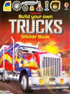 Carte cu stickers   Build Your Own Trucks  , Usborne