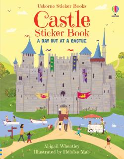 Carte cu stickers Castelul,   Castle Sticker Book  , Usborne