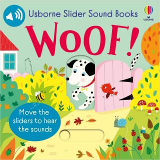 Carte cu sunete si panouri glisante   Woof!  , Usborne