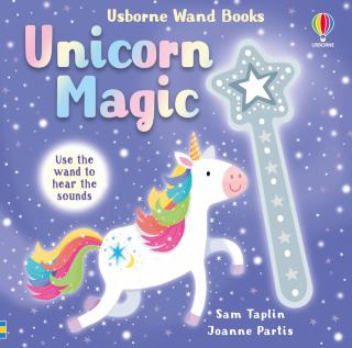 Carte cu sunete   Wand Books: Unicorn Magic  , cu bagheta, Usborne