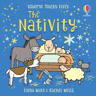 Carte cu texturi Craciunul, cartonata,   Touchy-feely The Nativity  , NOU, Usborne