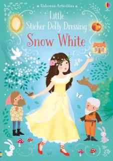 Carte de activitati Alba ca Zapada   Little Sticker Dolly Dressing Snow White  , 200 stickers, Usborne