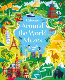 Carte de activitati   Around the World Mazes  , Usborne