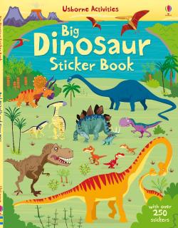 Carte de activitati   Big Dinosaur Sticker book  , 250 stickers, Usborne