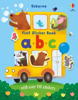 Carte de activitati   First Sticker Book abc  , 190 stickers, Usborne
