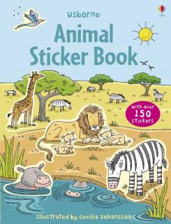 Carte de activitati   First Sticker Book Animals  , 150 stickers, Usborne