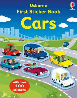 Carte de activitati   First Sticker Book Cars  , 100 stickers, Usborne