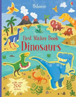 Carte de activitati   First Sticker Book Dinosaurs  , 200 stickers, Usborne