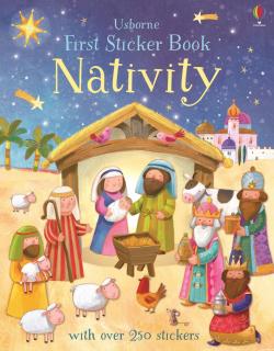 Carte de activitati   First Sticker Book Nativity  , 250 stickers, Usborne