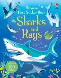 Carte de activitati   First Sticker Book Sharks and Rays  , 150 stickers, Usborne