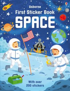 Carte de activitati   First Sticker Book Space  , 200 stickers, Usborne