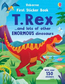 Carte de activitati   First Sticker Book T. Rex  , 150 stickers, Usborne