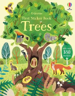 Carte de activitati   First Sticker Book Trees  , 180 stickers, Usborne