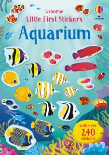 Carte de activitati   Little First Stickers Aquarium  , format mic, 240 stickers, Usborne