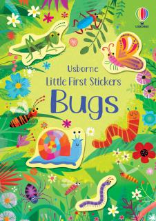 Carte de activitati   Little First Stickers Bugs  , format mic, 180 stickers, Usborne