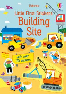 Carte de activitati   Little First Stickers Building Site  , format mic, 170 stickers, Usborne