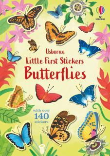 Carte de activitati   Little First Stickers Butterflies  , 140 stickers, Usborne